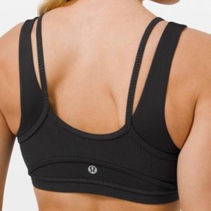 Lululemon Love To Layer Sports Bra Nulu Striped
